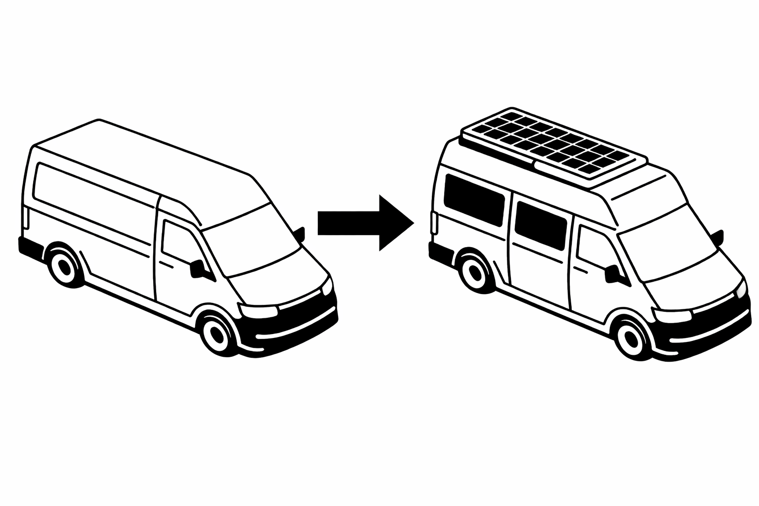 Vehicle and conversion package