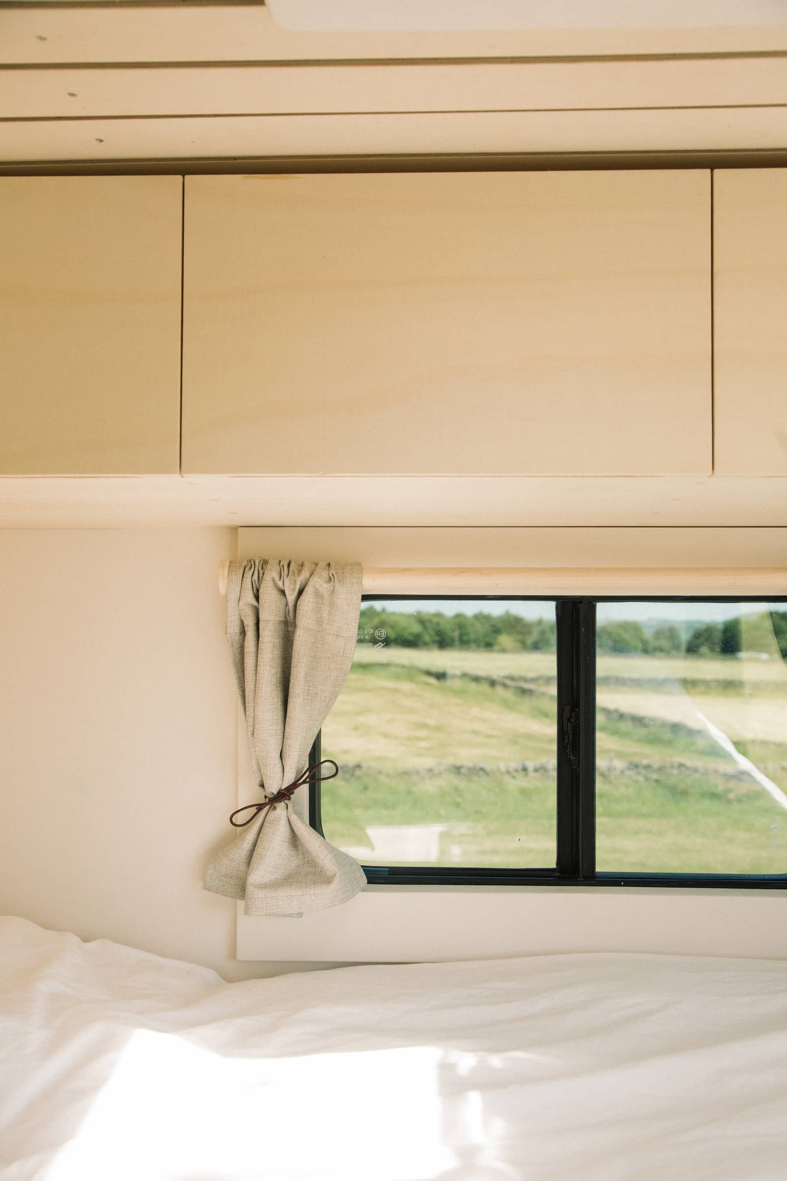 Campervan parked in scenic UK countryside