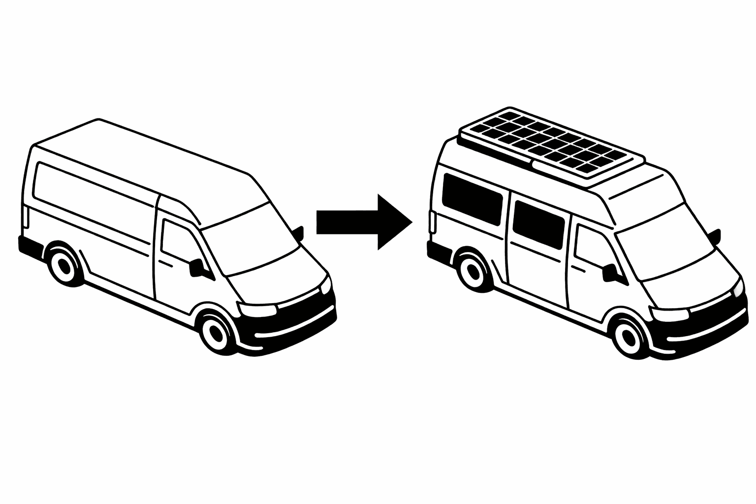 Vehicle and conversion package