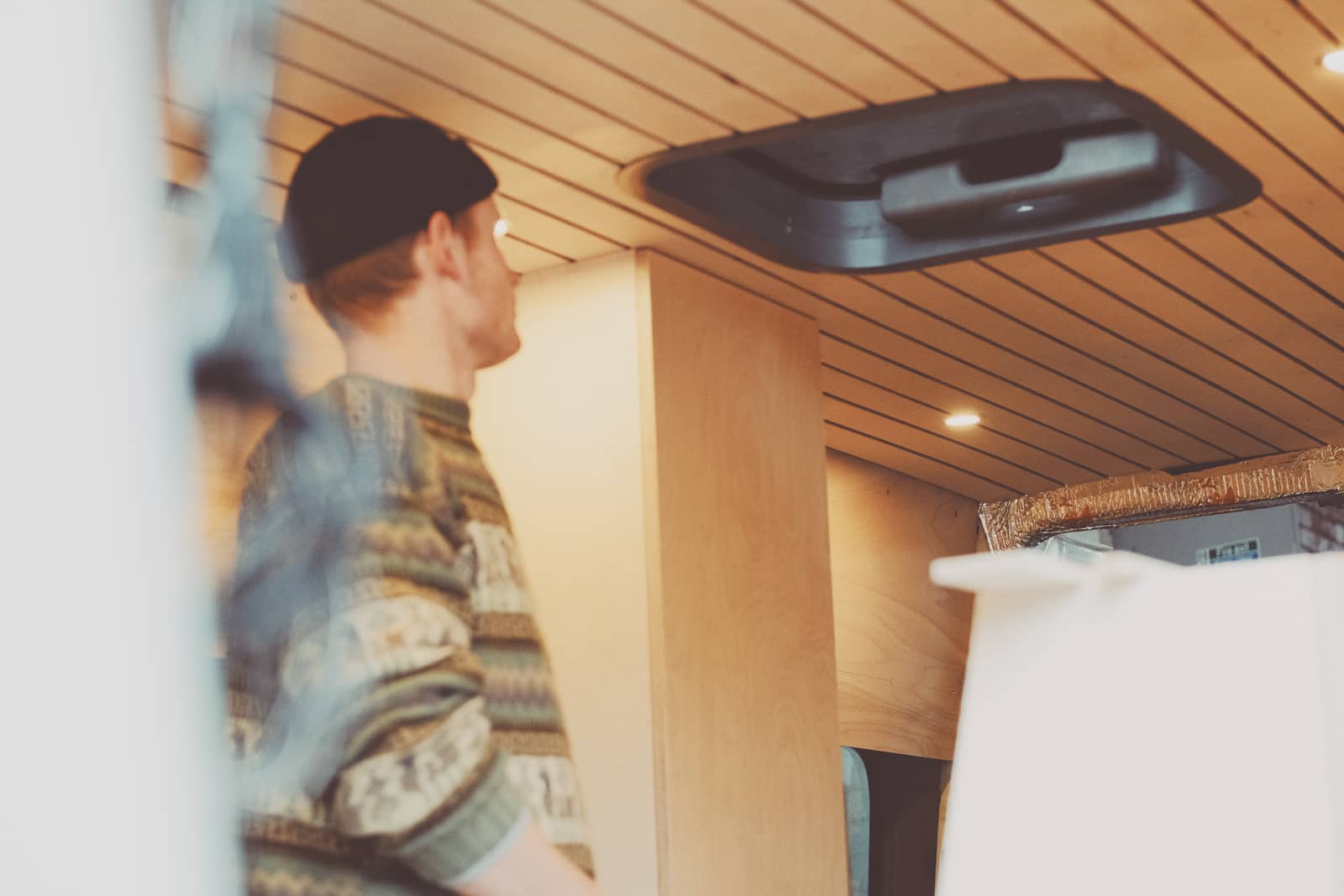 Converter inside campervan