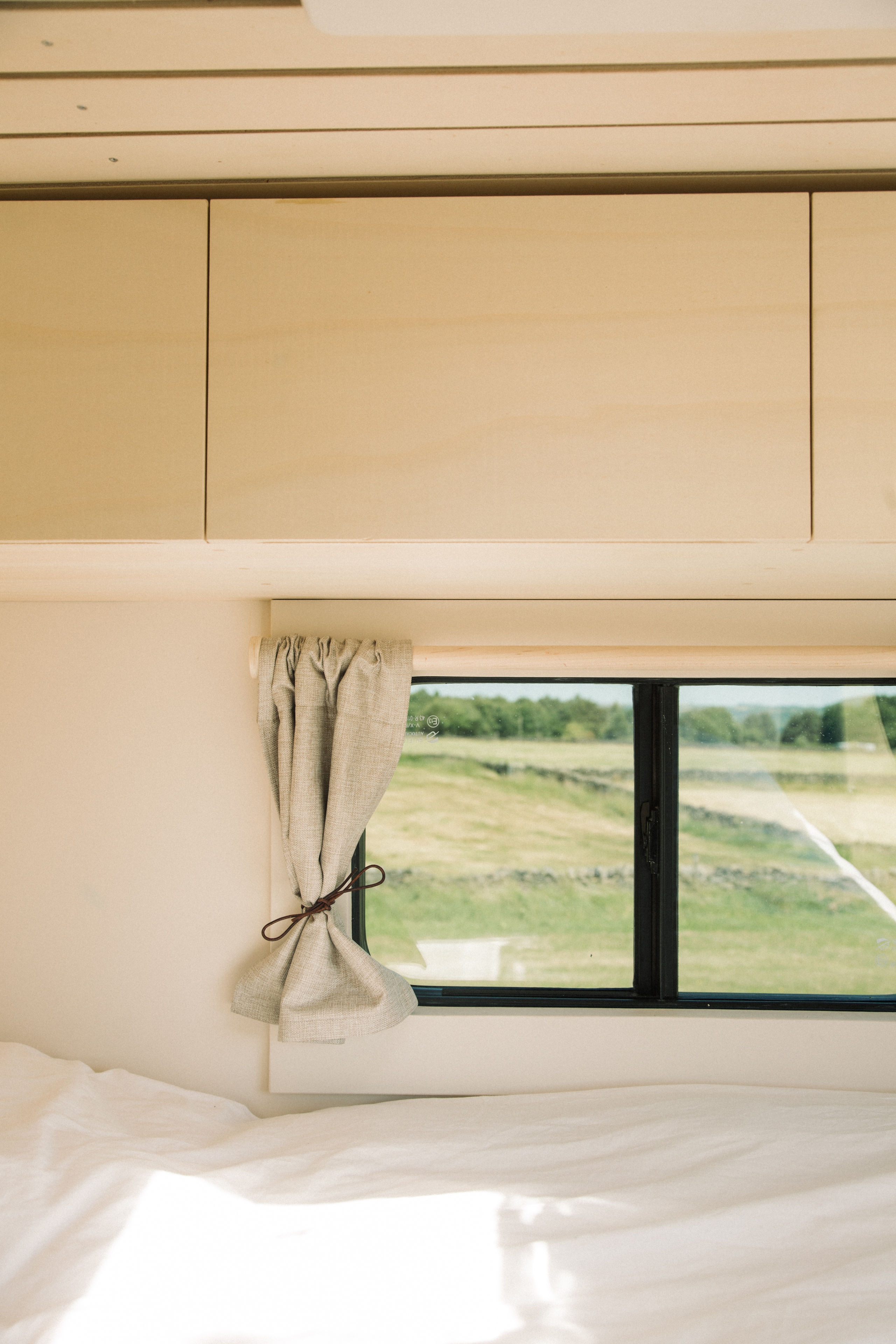 Campervan parked in scenic UK countryside